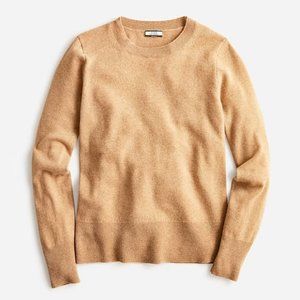 J.Crew Cashmere Classic-fit Sweater in Heather Camel